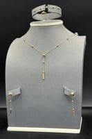 طقم كور نازل ذهب صافي عيار 21 وزن 2.9 جرام