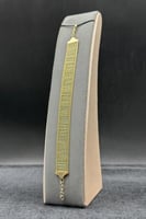 إسوارة سلم ذهب صافي عيار 18 فخامة ليرا وزن 9.6 جرا...