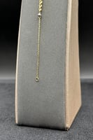 اسوارة مجدول لونين ذهب صافي عيار 18 وزن 0.8 جرام