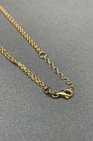 عقد دورين قفل ذهب ايطالي عيار 18 وزن 11.2 جرام