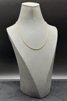 عقد مجدول ذهب صافي عيار 18 وزن 1.1 جرام