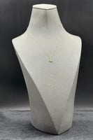 عقد ذهب تصميم الماس عيار 18 وزن 0.4 جرام