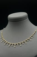 شوكر ذهب دمعات تصميم الماس بوزن 8 جرام