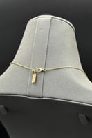 شوكر مستطيلات ذهب تصميم الماس عيار 18 وزن من 5.5 ا...