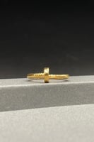 خاتم مسمار ذهب صافي عيار 21 وزن من 1.6 الى 1.7 جرا...