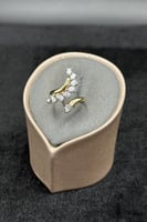 خاتم ذهب تصميم الماس عيار 18 وزن 3 جرام