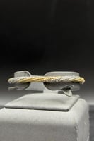 اسوارة قماش ذهب صافي ايطالي عيار 18 وزن 7.75 جرام