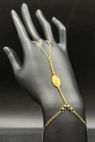 كف مجدول ذهب صافي عيار 21 وزن من 1.9 الى 2 جرام