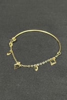 اسوارة اطفال نص سلسال ذهب عيار 18 وزن من 1.1 الى 1...