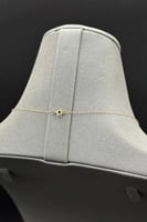 عقد دمعة مع فص ذهب تصميم الماس عيار 18 وزن من 0.7...