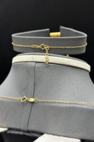 طقم مجدول ذهب صافي عيار 21 وزن 9.7 جرام