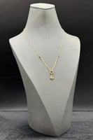 عقد فراشة ذهب صافي عيار 18 وزن من 1.4 الى 1.5 جرام