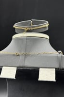 طقم دورين ذهب صافي ايطالي عيار 18 وزن 21.4 جرام