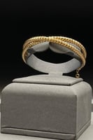 اسوارة مع خاتم ذهب صافي عيار 21 وزن 27.7 جرام