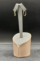 حلق مبروم ذهب صافي ايطالي عيار 18 وزن 0.9 جرام