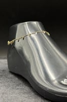 خلخال ذهب صافي ايطالي عيار 18 وزن من 1.8 الى 1.9 ج...