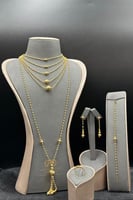 طقم ذهب للعروس عيار 21 وقار التتويج وزن 30.9 جرام