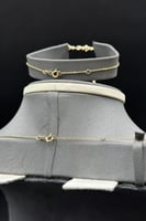 طقم ذهب أبيض للعروس عيار 18 وميض التتويج وزن 14.4...