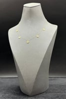 شوكر دوائر ذهب تصميم الماس عيار 18 وزن 1.5 جرام