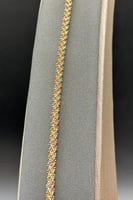 عقد مع اسوارة ذهب صافي ايطالي عيار 18 وزن 31.9 جرا...