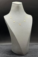 شوكر دوائر ذهب تصميم الماس عيار 18 وزن 1.5 جرام