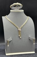 طقم ذهب للعروس عيار 18 ربطة الهيبة وزن 25.3 جرام