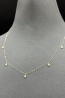 شوكر نجمة ذهب تصميم الماس عيار 18 وزن 0.6 جرام