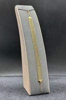 اسوارة سلم ( حجم وسط ) ذهب صافي ايطالي عيار 18 وزن...