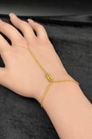 كف مجدول ذهب صافي عيار 21 وزن من 1.8 الى 1.9 جرام