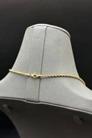 عقد مكرونة ذهب صافي عيار 18 وزن 4.8 جرام