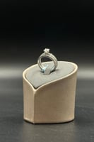 دبلة توينز ذهب ابيض تصميم الماسى فخم