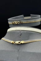 طقم فلات ذهب صافي ايطالي عيار 18 وزن 13.6 جرام