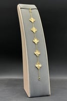 اسوارة خمس وردات ذهب صافي عيار 21 وزن 3.6 جرام