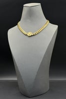 عقد دائري ذهب صافي ايطالي عيار 18 وزن 24.5 جرام