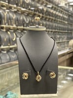 طقم ذهب ناعم ايطالي شكل مكرونة