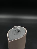 دبله تنس ذهب ابيض تصميم الماس