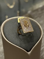 خاتم نسائي ذهب شكل سبيكة عيار 21