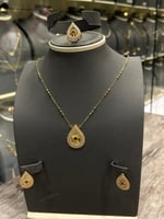 طقم ذهب بحريني فخم عيار 21 لأطلالة جذابة وساحرة