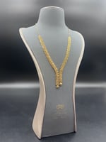 عقد سنابل نازل ذهب صافي عيار 21