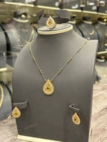 طقم ذهب بحريني فخم عيار 21 لأطلالة جذابة وساحرة