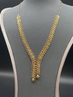 عقد سنابل نازل ذهب صافي عيار 21