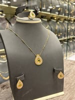 طقم ذهب بحريني فخم عيار 21 لأطلالة جذابة وساحرة