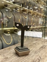 حلق أطفال ذهب شكل قطة