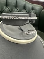 طقم تنس ذهب ابيض تصميم الماس