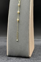 اسوارة اشناف ذهب مع لؤلؤ عيار 18 وزن 2.2 جرام