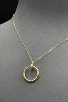 عقد مسمار ذهب تصميم الماس عيار 21 وزن من 3.3 الى 3...