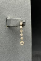 طقم دوائر ذهب مع باقيت تصميم الماس عيار 18 وزن 12....