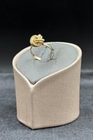 خاتم المكرونة ذهب صافي عيار 18 وزن 1.9 جرام