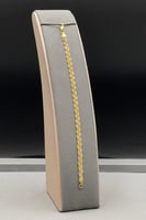 اسوارة ذهب عيار 21 مجدولة بتصميم ايطالي بوزن 5.9 ج...