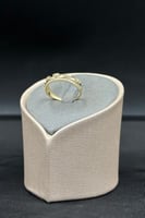 خاتم ذهب تصميم الماس عيار 18 وزن 1.3 جرام